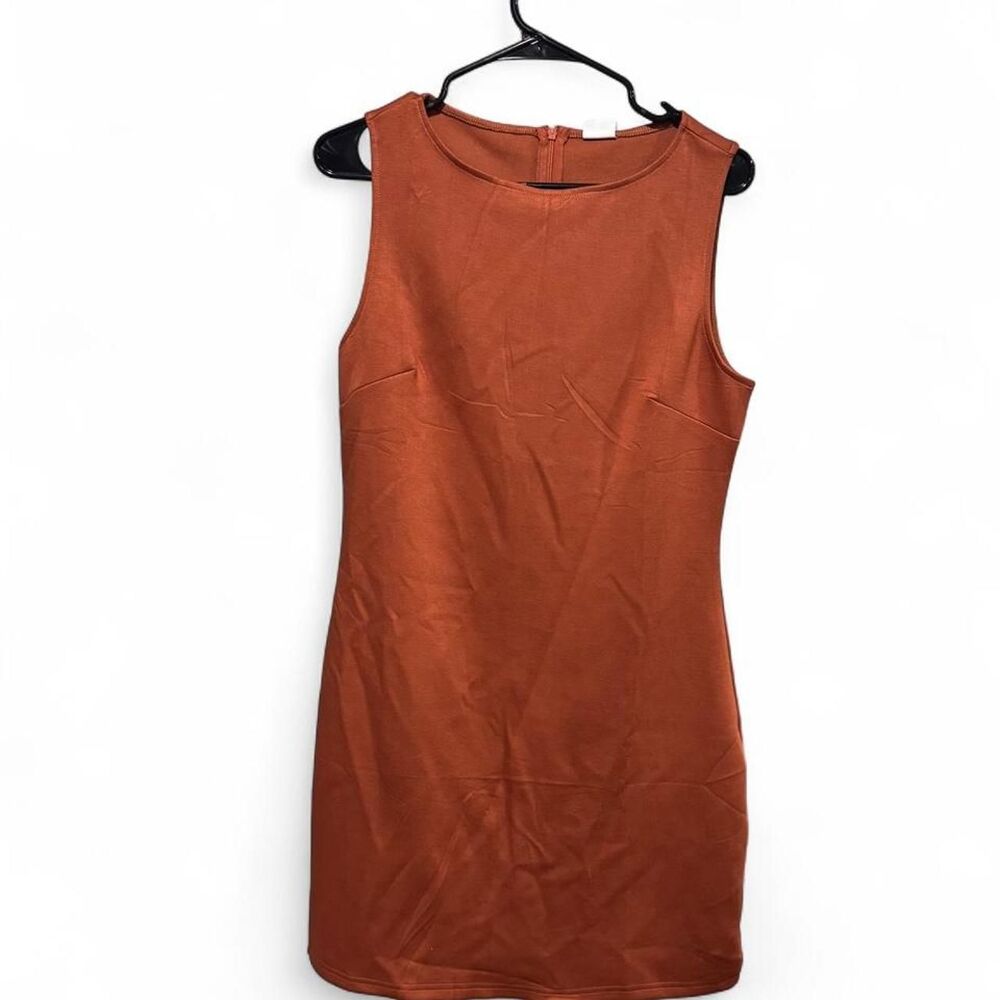 Wiholl Orange a-line dress